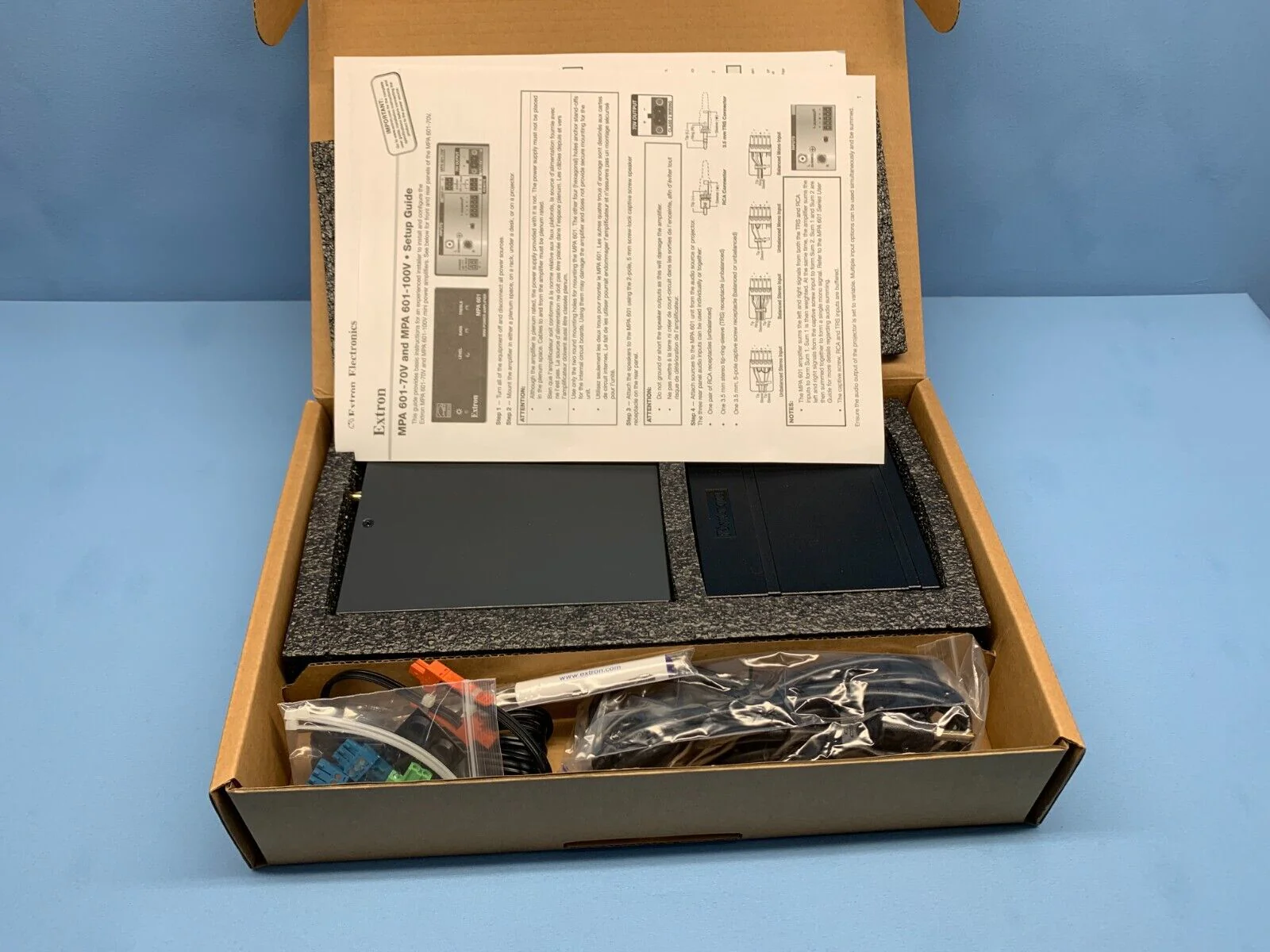 Extron MPA 601-70V 60W Mono Mini Power Amp 60-1449-01 w/ Power (28-394-07LF) - Image 2