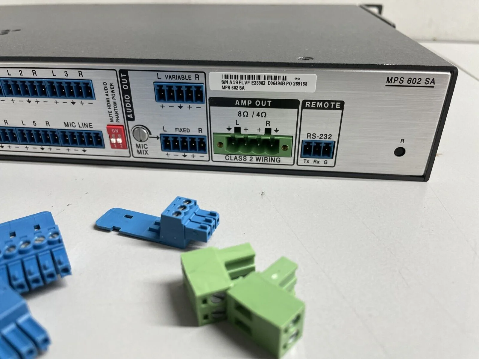 Extron MPS 602 SA Media Presentation Switcher w/ DTP 330 Extension & Stereo Amp - Image 5