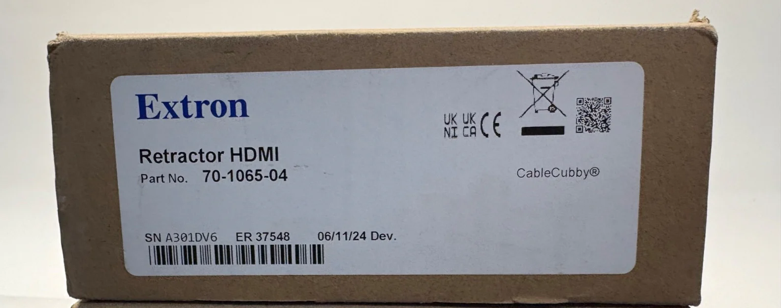 Extron Retractor HDMI (70-1065-04) Cable Retraction System w/ Speed Control HDMI
