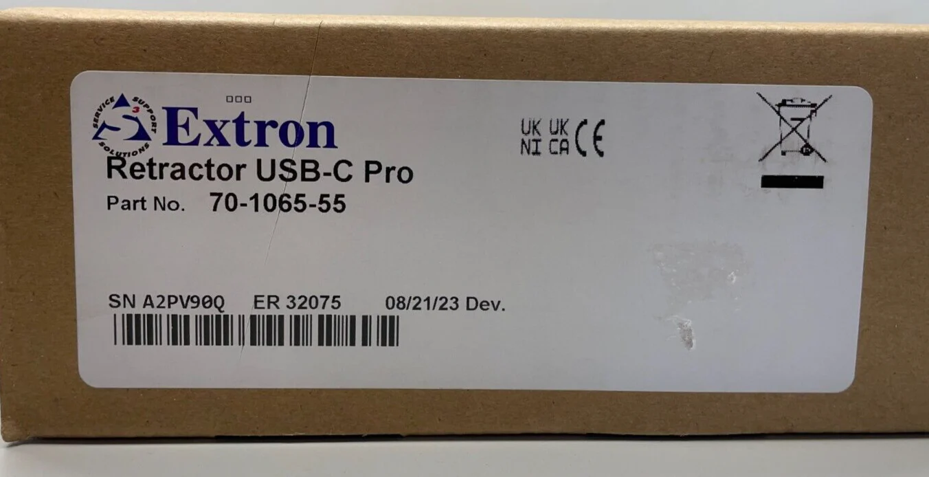 Extron Retractor USB-C Pro Cable Retraction System with Speed Control 70-1065-55 - Image 2