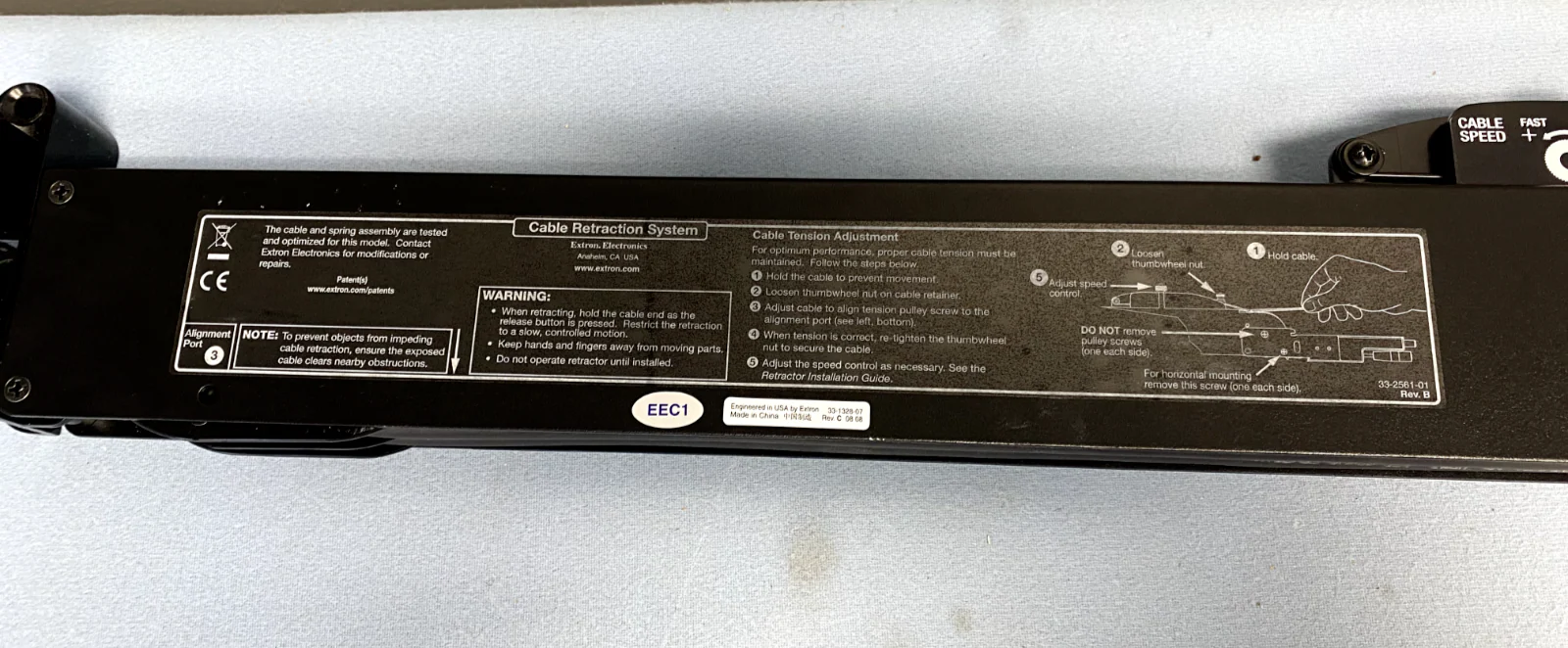 Extron Retractor XL HDMI Extended Length Cable Retraction System 70-1066-04 - Image 2