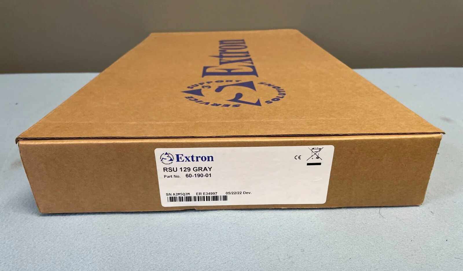 Extron RSU 129 Gray 19" Rack Shelf Kit 6019001 - Image 2