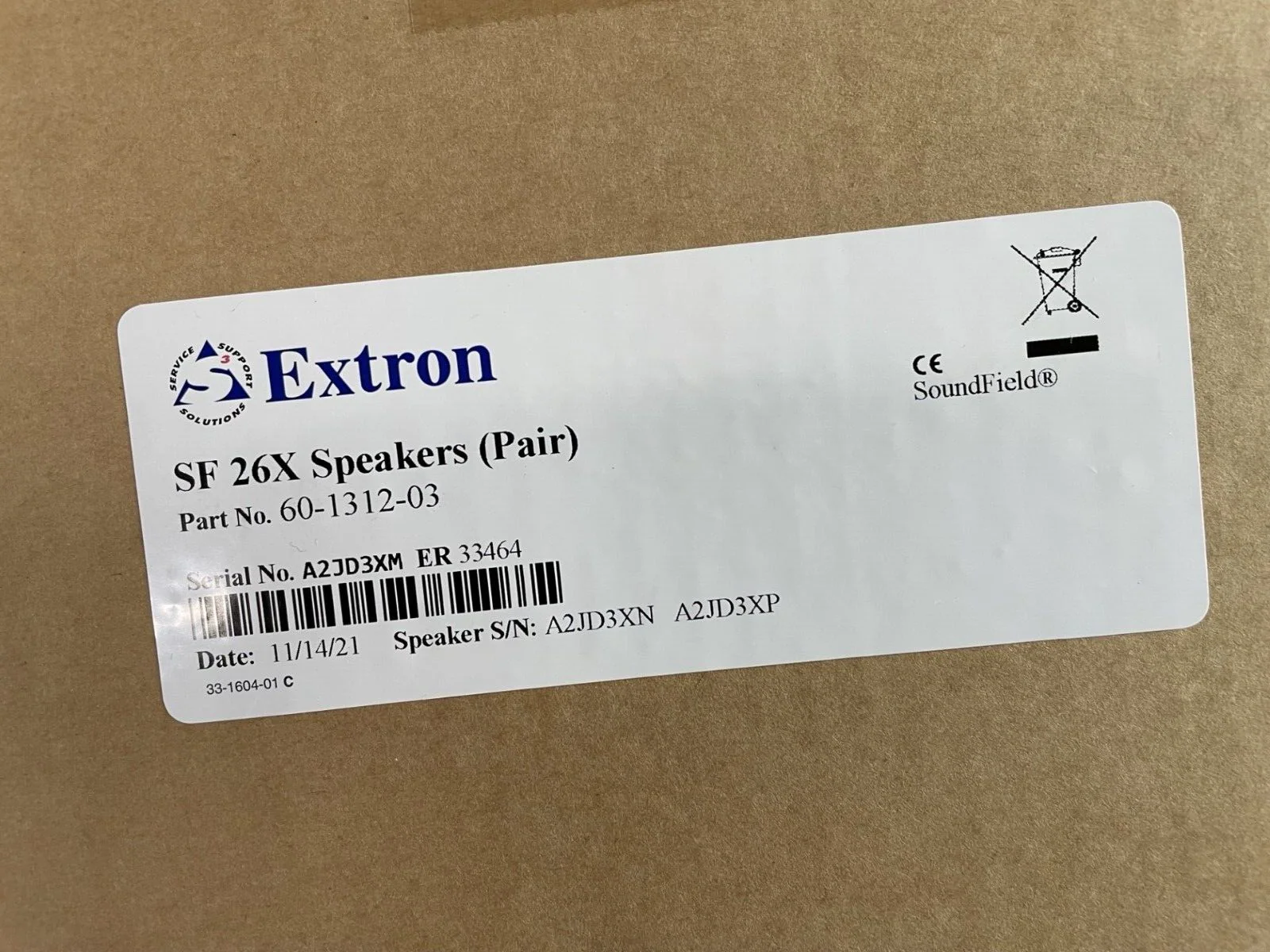 Extron SF 26X Two-Way SoundField Open Back 8 Ohm Ceiling Speakers (PAIR) - Image 3