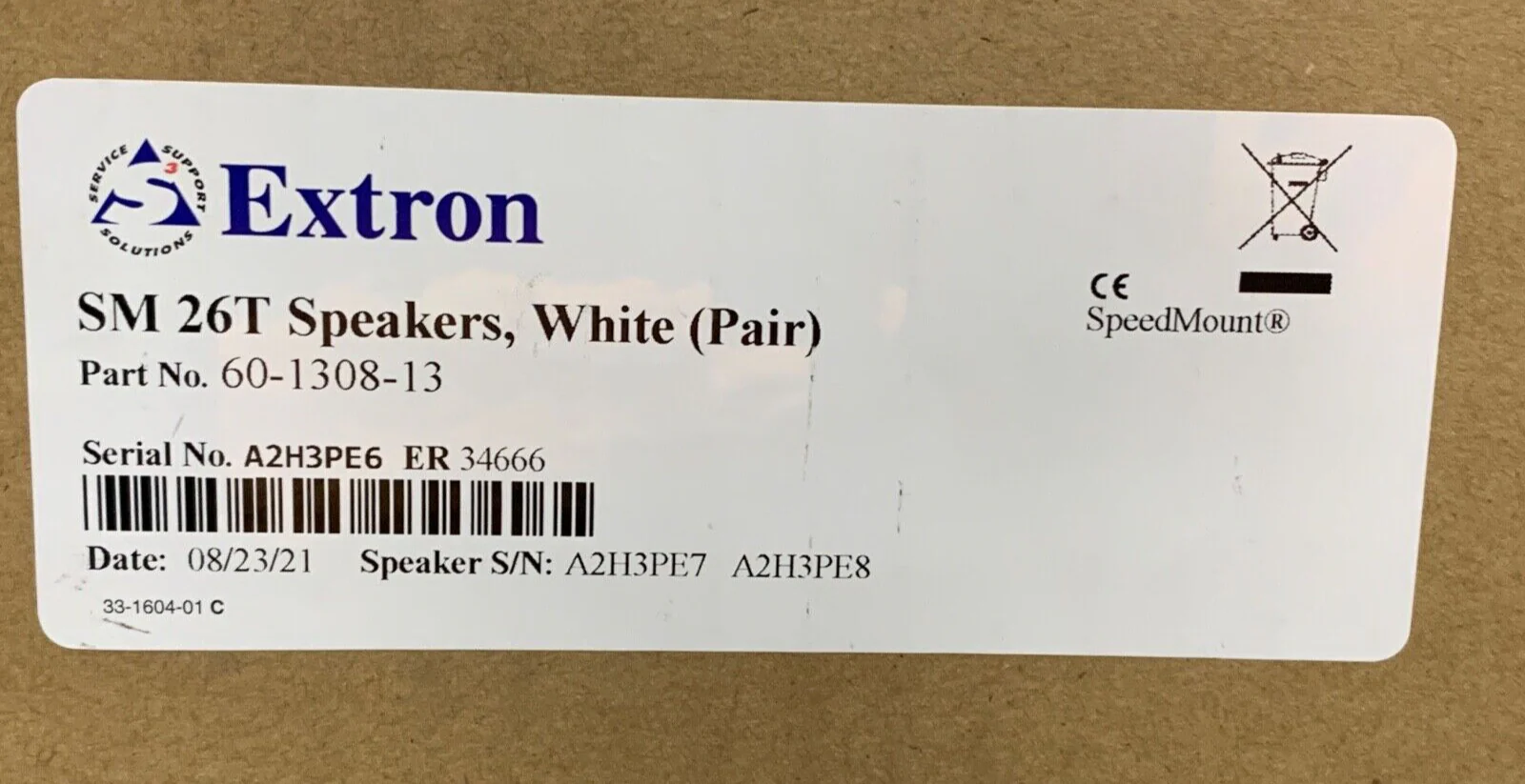 EXTRON SM 26T / 2-WAY SURFACE MOUNT SPEAKERS (60-1308-13)