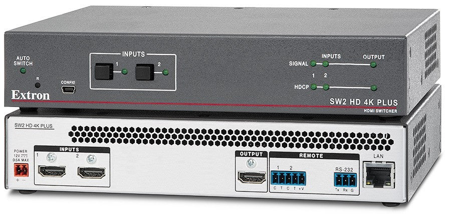 Extron SW2 HD 4K PLUS 2-Input 4K/60 HDCP 2.3 Compliant HDMI Switcher 60-1603-01 - Image 3