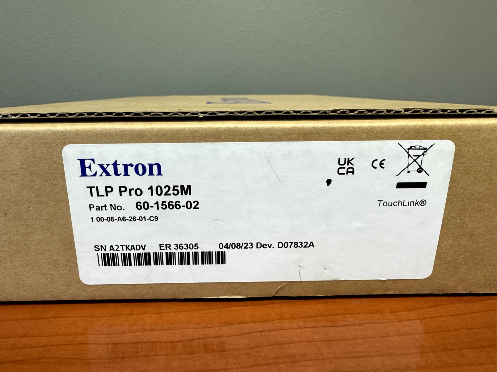 Extron TLP Pro 1025M Black 10" Wall Mount TouchLink Pro Touchpanel 60-1566-02 - Image 2