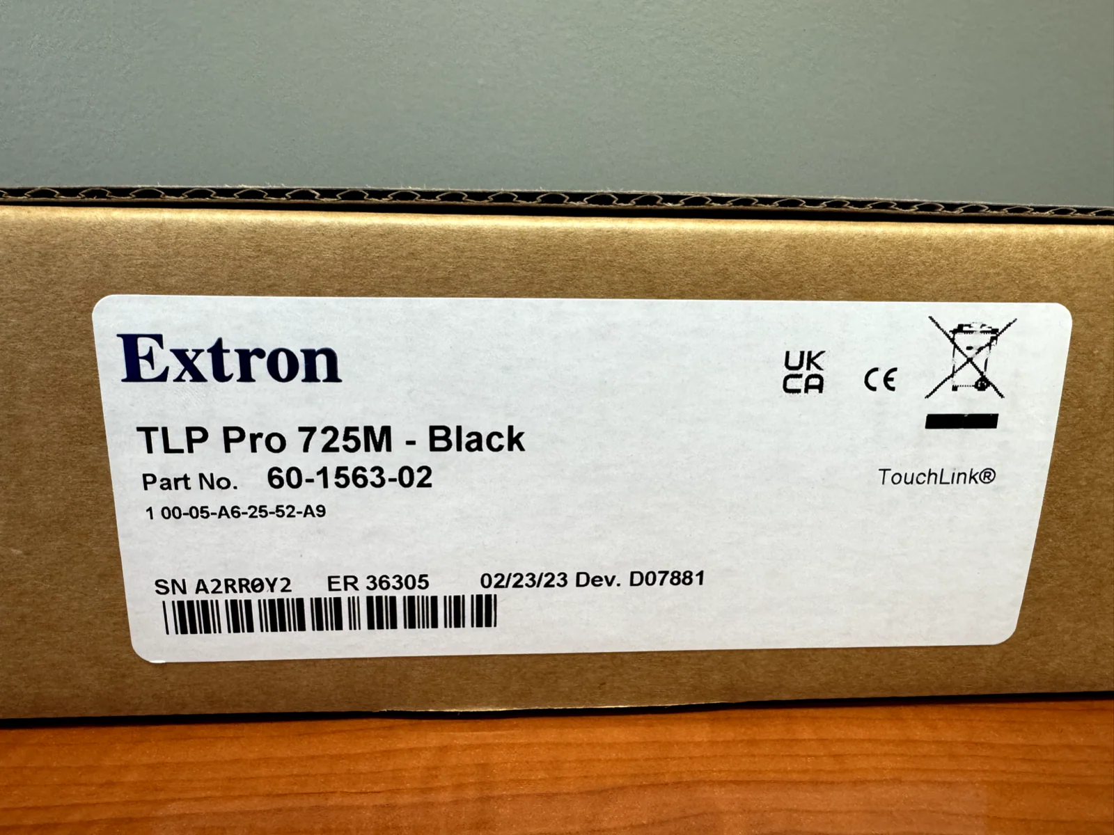 Extron TLP Pro 725M Black 7" Wall Mount TouchLink Pro Touchpanel 60-1563-02 NEW - Image 2