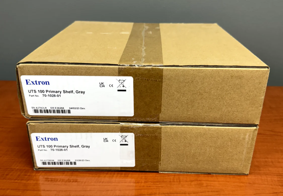 Extron UTS 100 Primary Shelf, Gray 70-1028-01 Lot of 2 Under Table Shelves