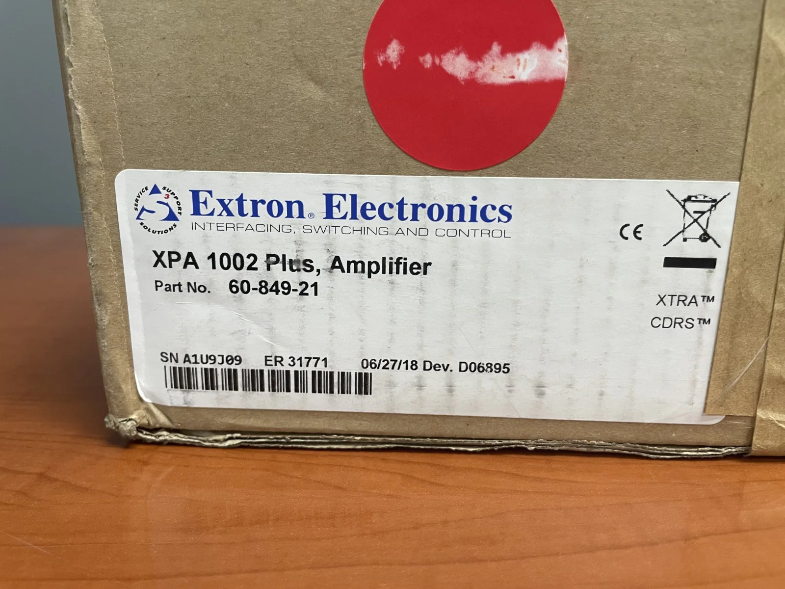 Extron XPA 1002 Plus Audio XTRA Power Amplifier 60-849-21
