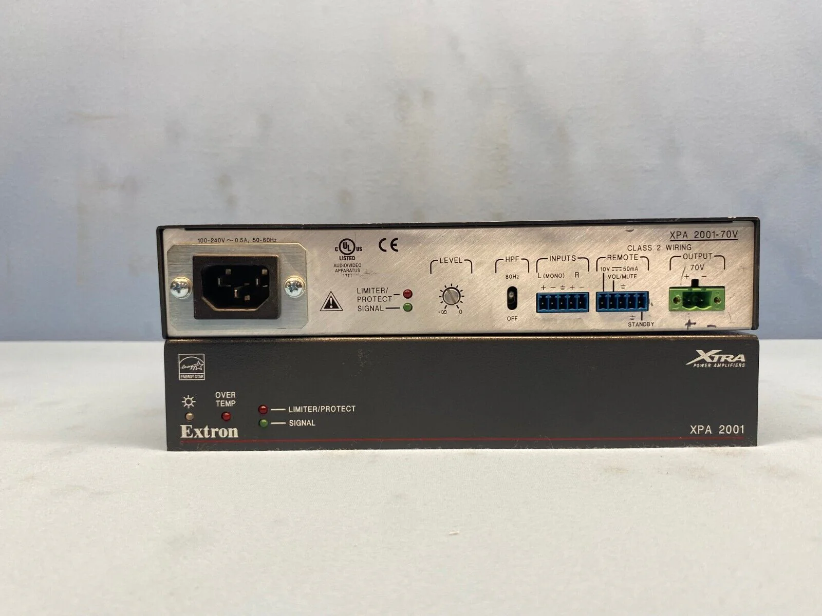 Extron XPA 2001 Mono 70/100 V Amplifier - 200 Watts (60-850-01) LOT OF 2 - Image 2