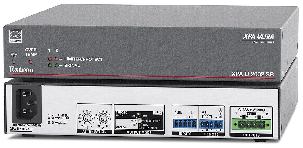 Extron XPA U 2002 SB, 2 Ch. Amp / 60-1758-01 Power Amplifier