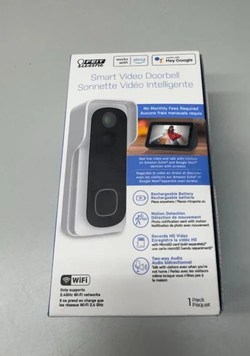 Feit Electric CAM/DOOR/WIFI/BATG2 Wired or Battery Smart Wi-Fi Video Doorbell - Image 3