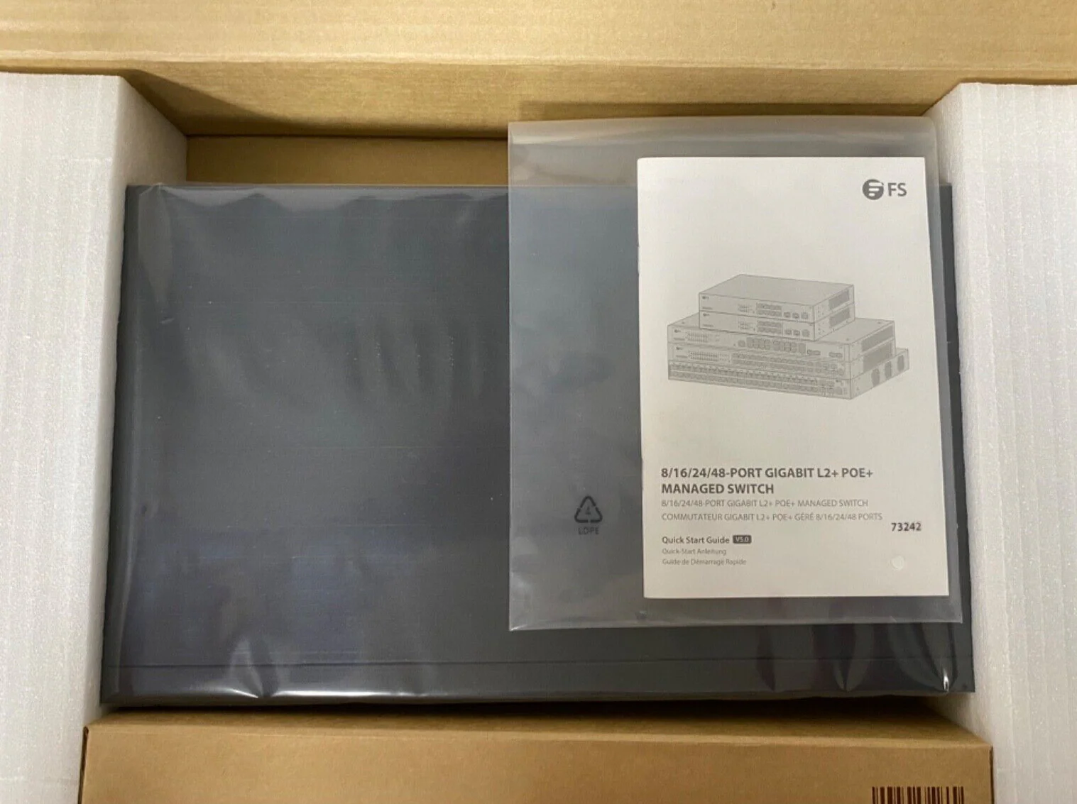 FS S3260-16T4FP  16-Port PoE+ Gigabit Ethernet Switch 260W - Image 2
