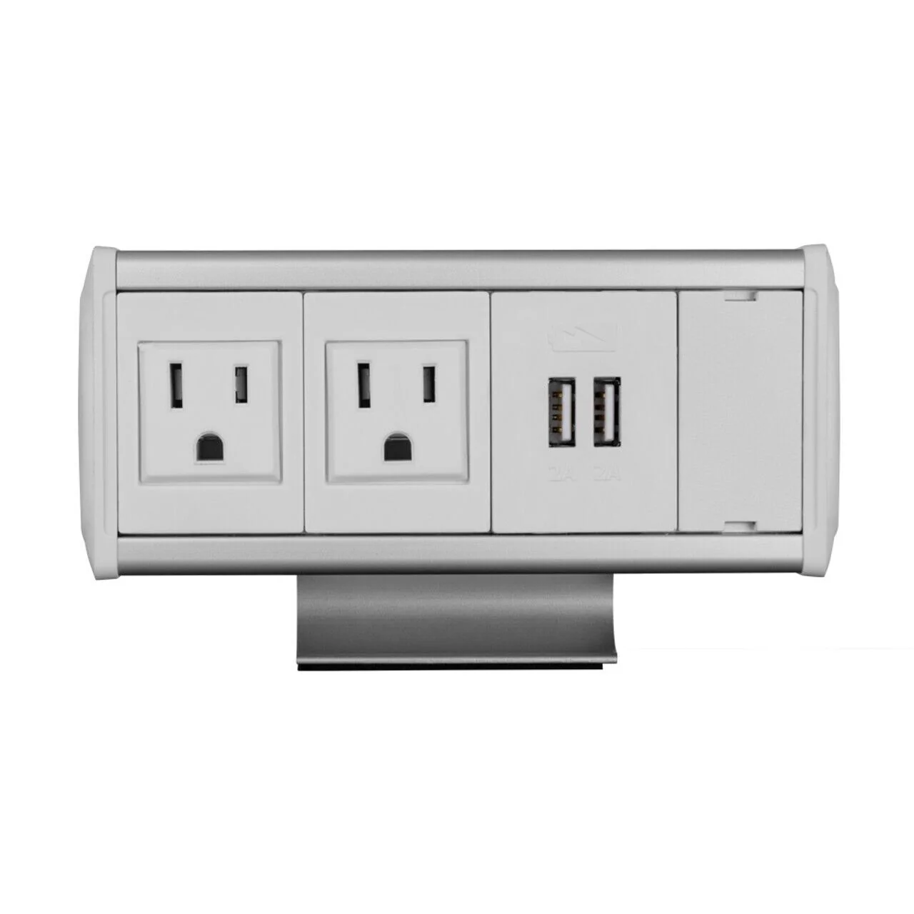 FSR 18128 Symphony Clamp-On  2 AC Outlets & USB Charger Desktop AC Power Station - Image 4