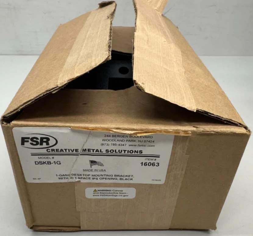 FSR DSKB-1G 1-Gang Desktop Box Black (16063)