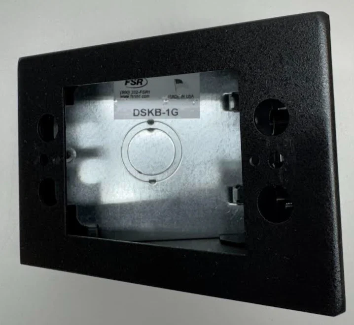 FSR DSKB-1G 1-Gang Desktop Box Black (16063) - Image 2