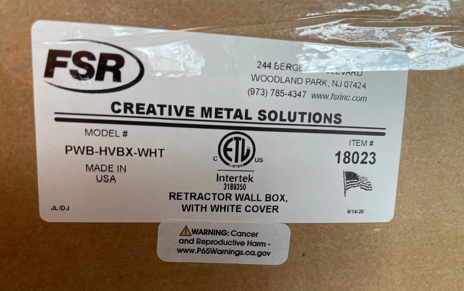 FSR PWB-HVBX-WHT White HuddleVU Wall Box - Image 3