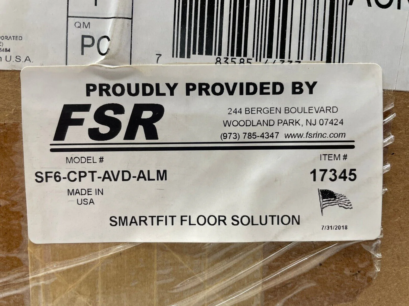 FSR SF6-CPT-AVD-ALM 6" Fire Rated Poke Thru Box and Cover - Image 2