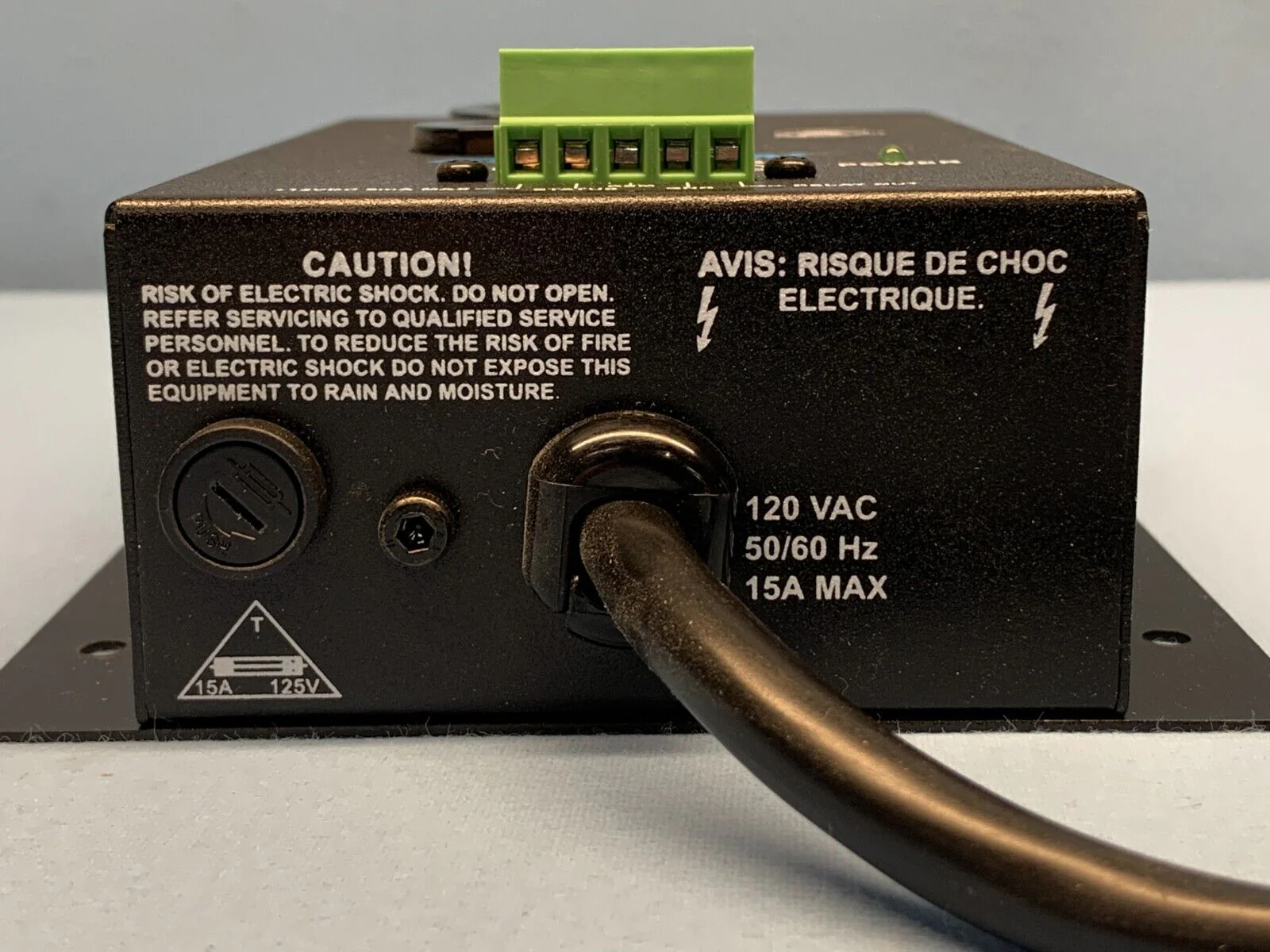 FURMAN MP-15 Power Relay Accessory, 15 Amp, Two Outlets  / 120VAC- 50/60HZ - Image 3