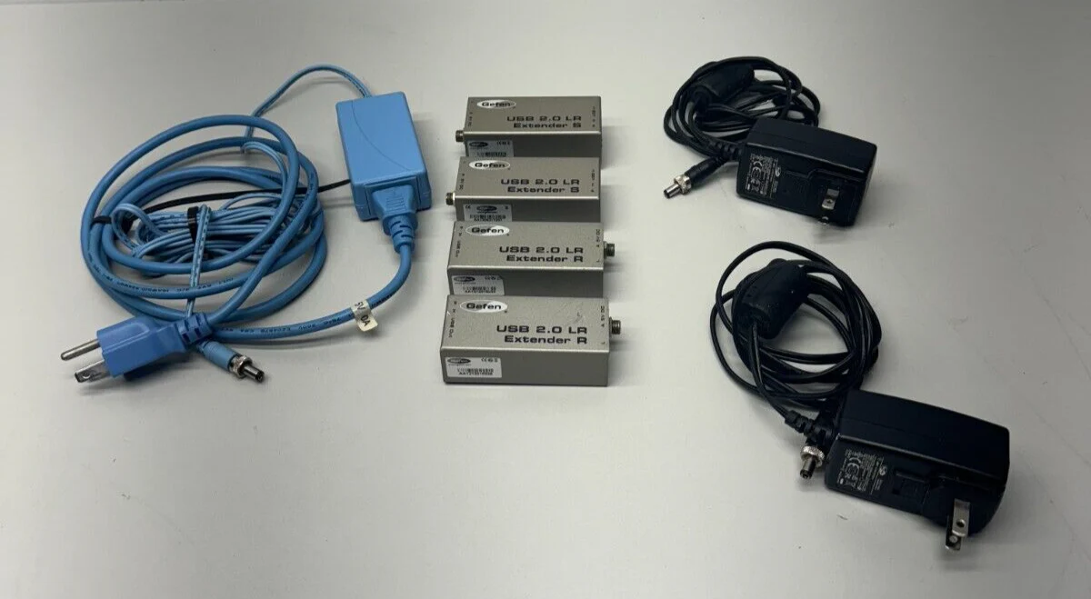 Gefen USB 2.0 LR Extenders 2x S & 2x R w/ 3x AC Power Adaptors - Image 2