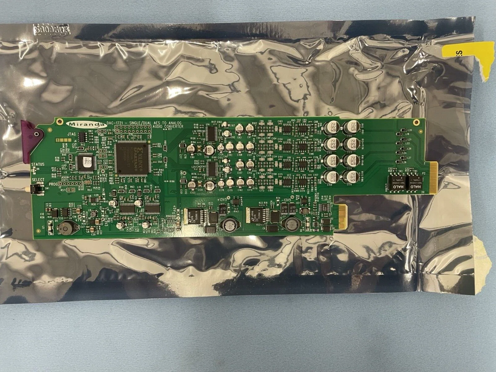 Grass Valley Miranda DAC-1721 Dual AES Digital to Analog Audio Converter Card & - Image 3