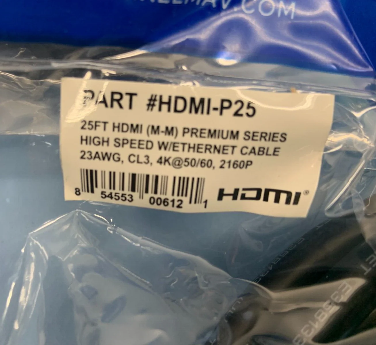 Herman Pro AV 25' Premium Series High Speed HDMI w/ Ethernet HERHDMIP25 Lot of 3 - Image 3