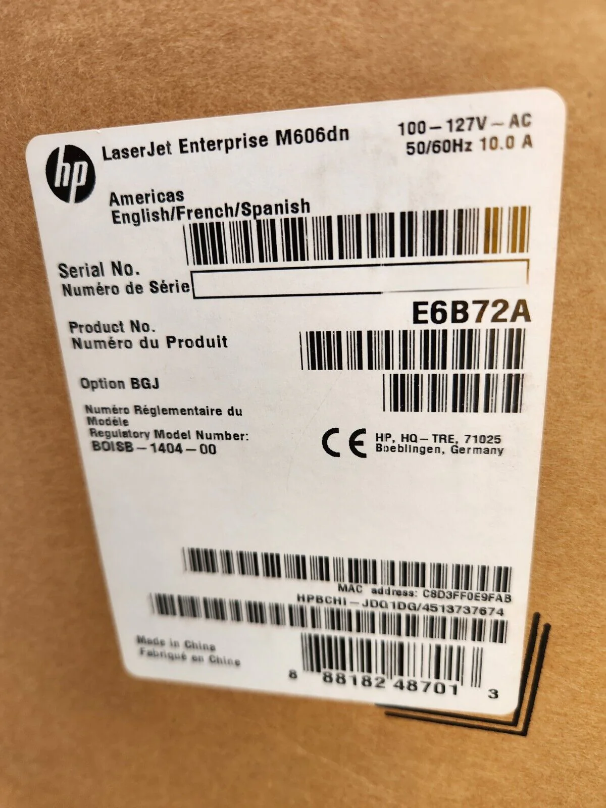 HP LaserJet Enterprise M606DN Monochrome Laser Printer - E6B72A - Brand New - Image 3