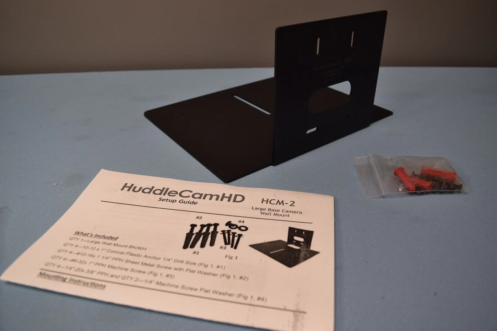 HUDDLECAM HD HCM-2-BK  UNIVERSAL LARGE CAMERA WALL MOUNT BLACK - Image 2