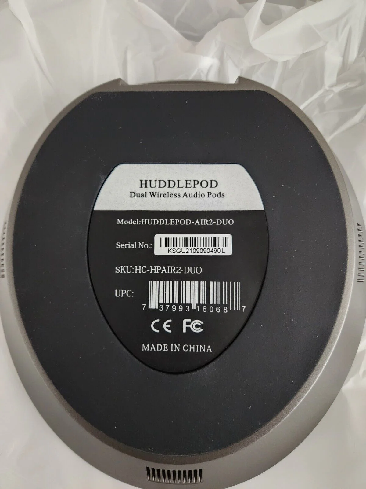 HuddleCamHD HuddlePod Air2 Duo Dual Wireless Conference Call Speaker Microphone - Image 6