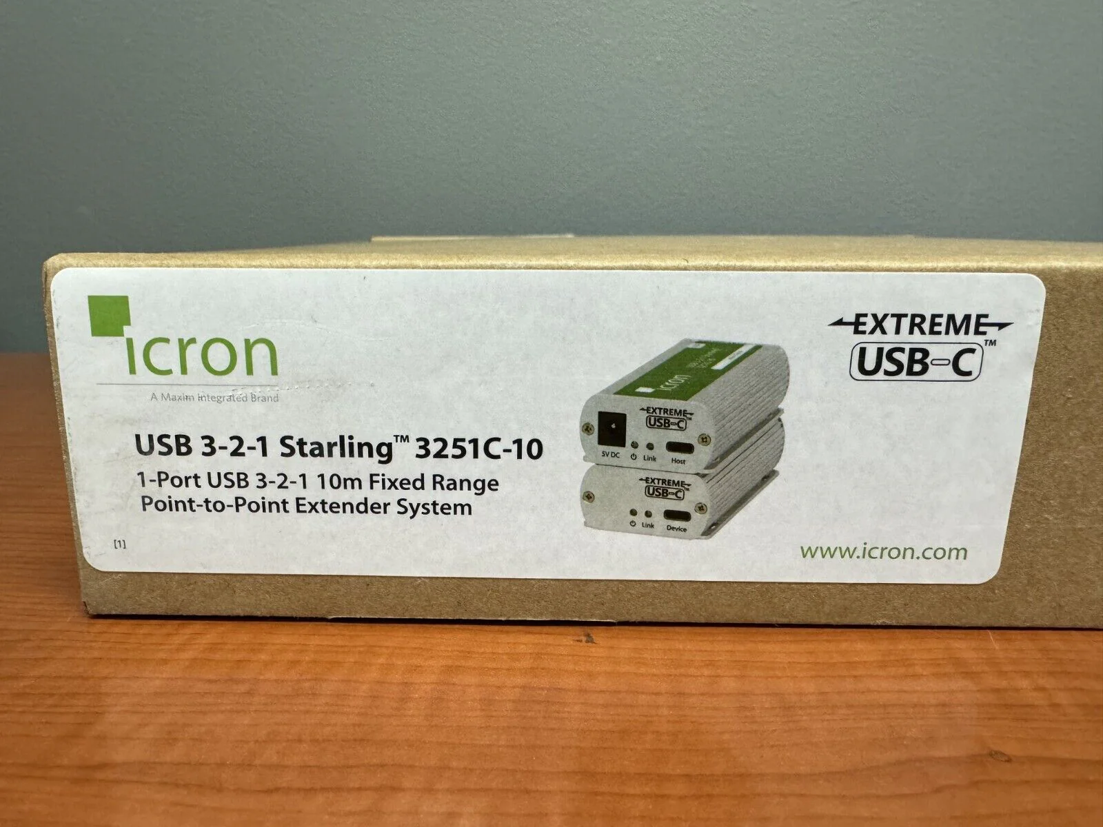 Icron USB 3-2-1 Starling 3251C-10 1-Port USB-C 3.2 Gen 1 Extender 00-00456 - Image 2