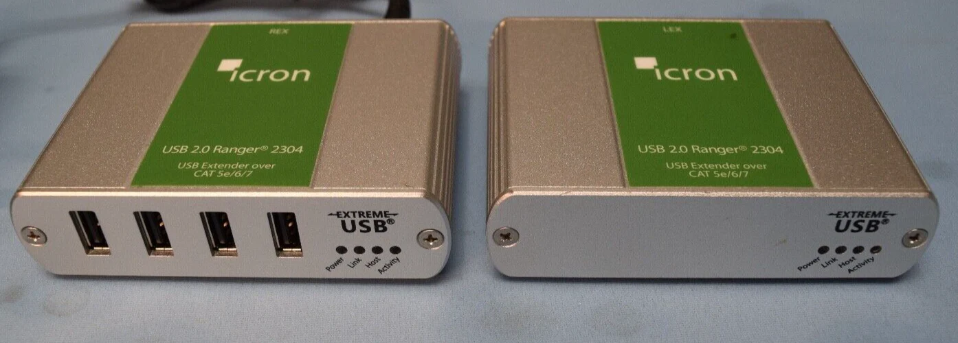 icron USB Ranger 2304 USB 2.0 Extender over CAT 5e/6/7 LEX & REX w/ power supply - Image 2