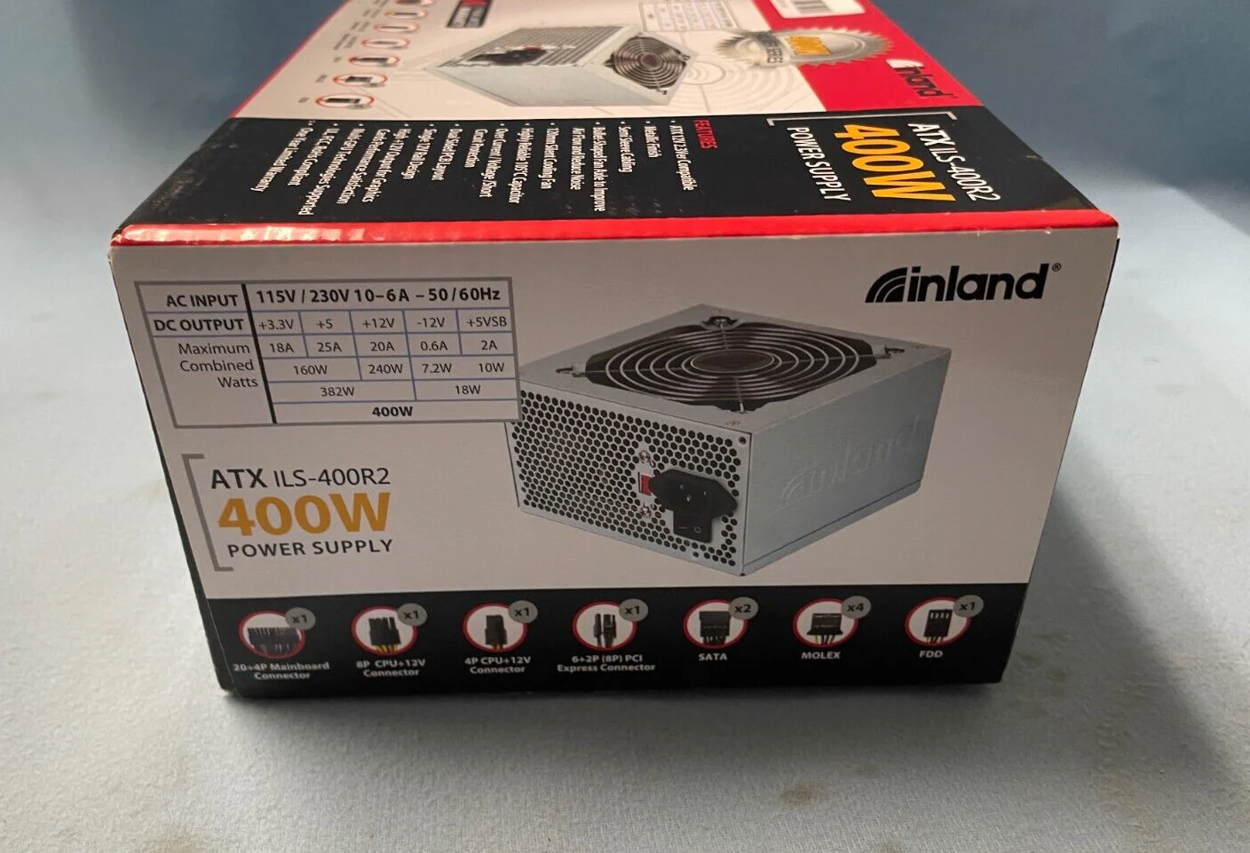 Inland ATX ILS-400R2 Power Supply 115V/230V - 60/50 Hz - Image 3