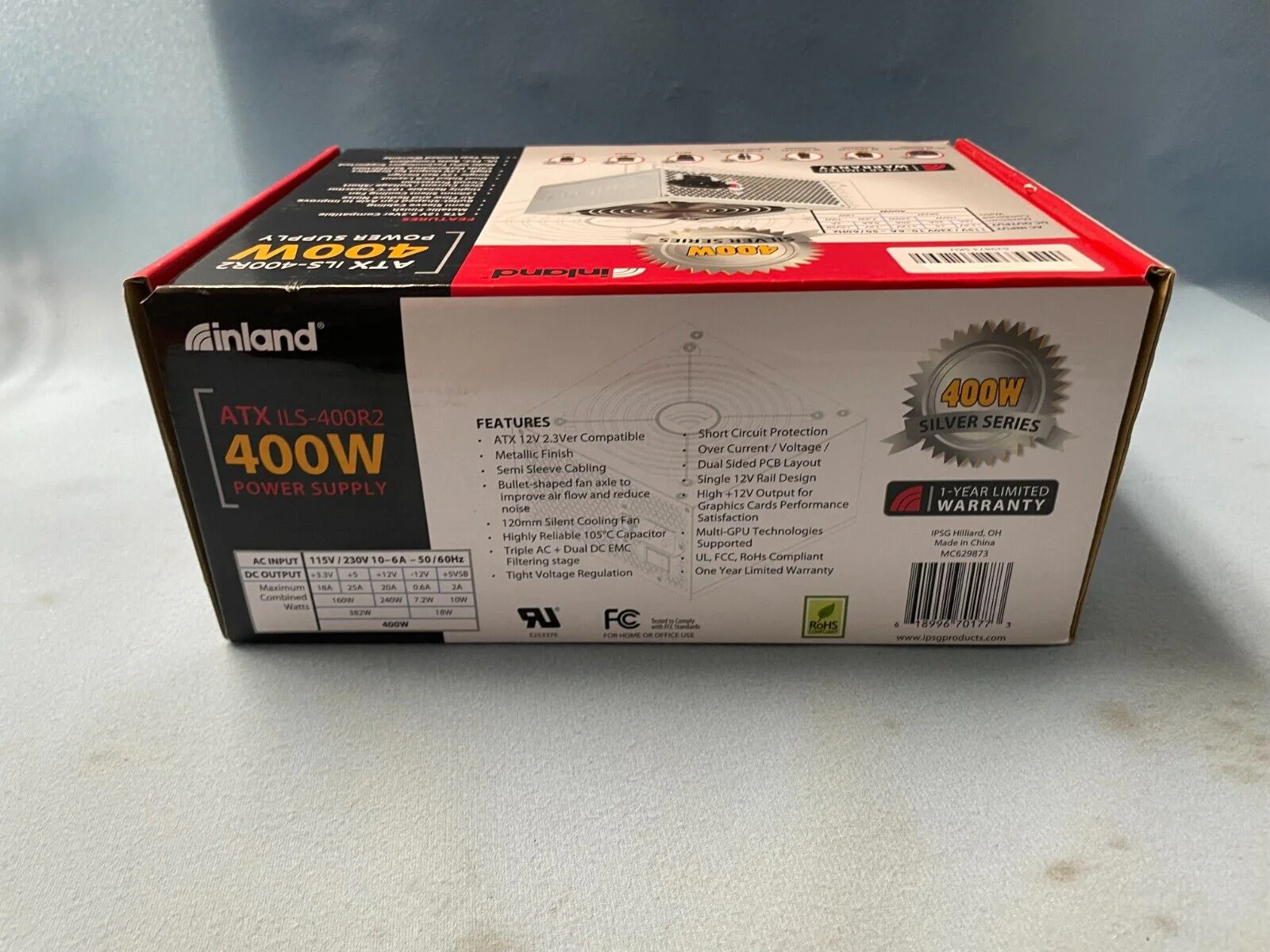 Inland ATX ILS-400R2 Power Supply 115V/230V - 60/50 Hz - Image 4