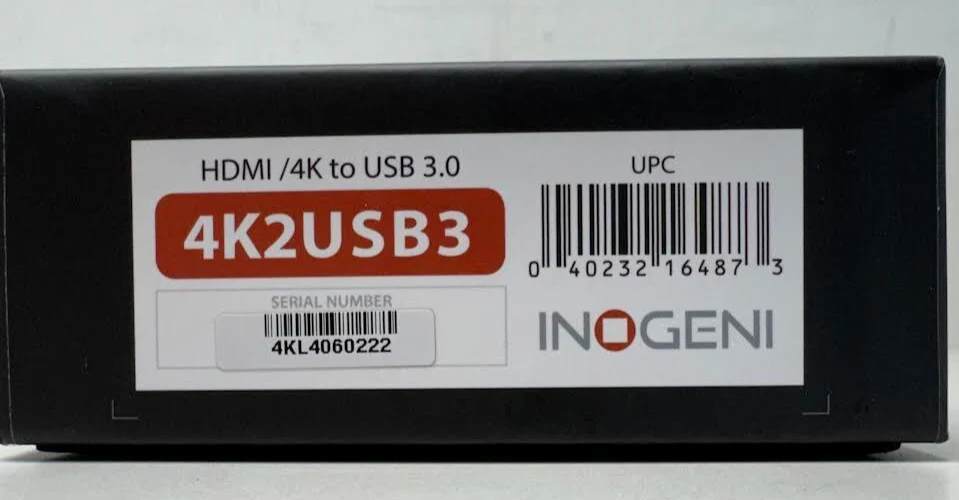 INOGENI 4K2USB3 4K HDMI to USB 3.0 Video Capture Card