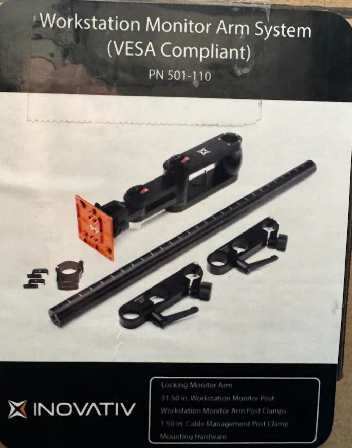 Inovativ 501-110 Workstation Monitor Arm System (VESA Compliant) - Image 3