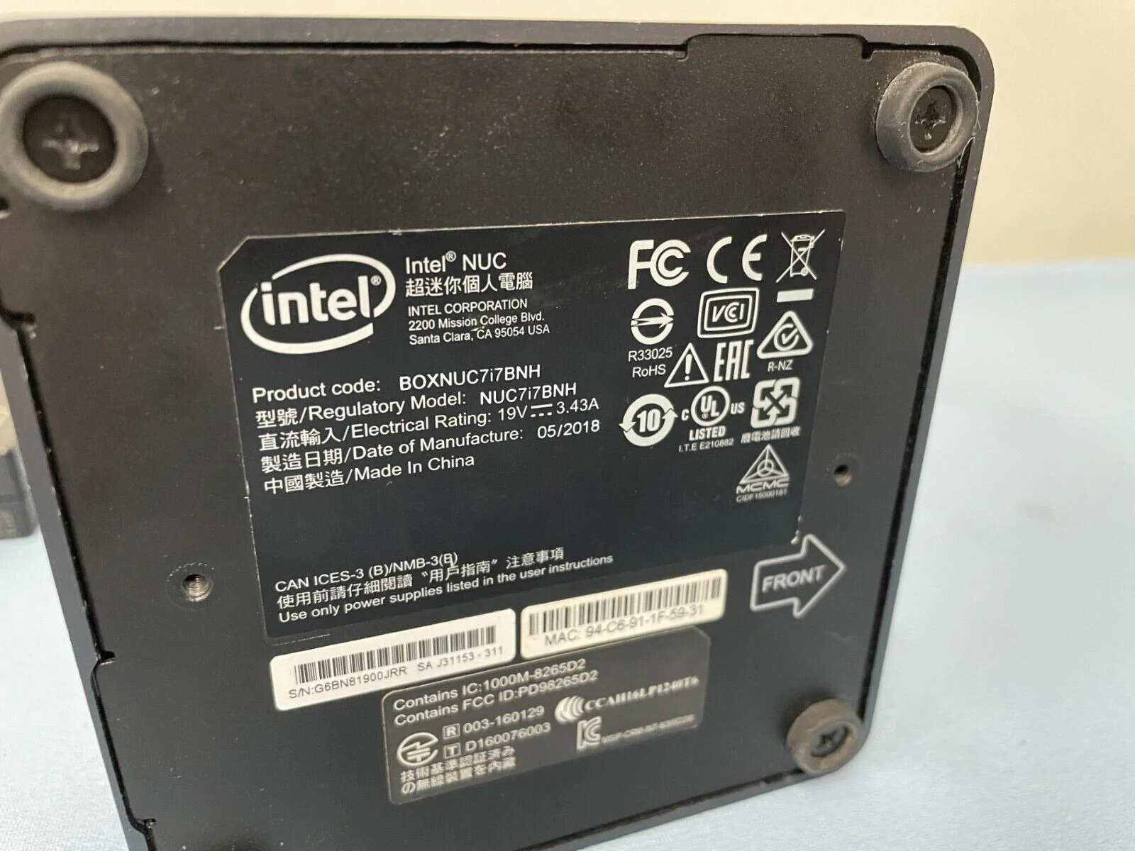 Intel NUC NUC7i7BNH 7th Gen i7 CPU Mini PC Computer w/ Microsoft Windows Pro and - Image 4