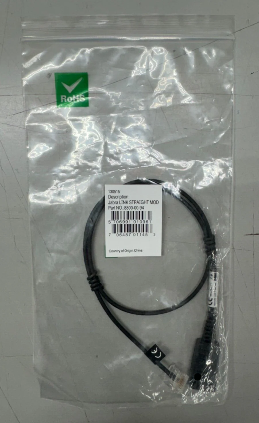 Jabra 8800-00-94 LINK Straight Mod Siemens Adapter QD to RJ-45 LOTS OF 8 - Image 2