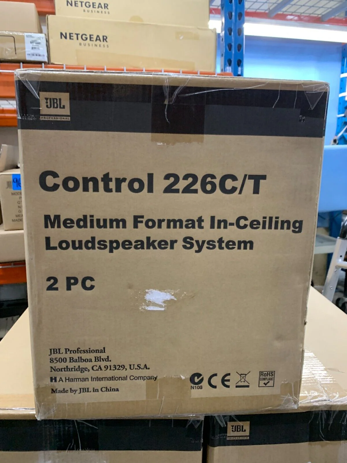 JBL Control 226C/T- 6.5" Coaxial Ceiling Loud Speaker Pair, White - Image 2
