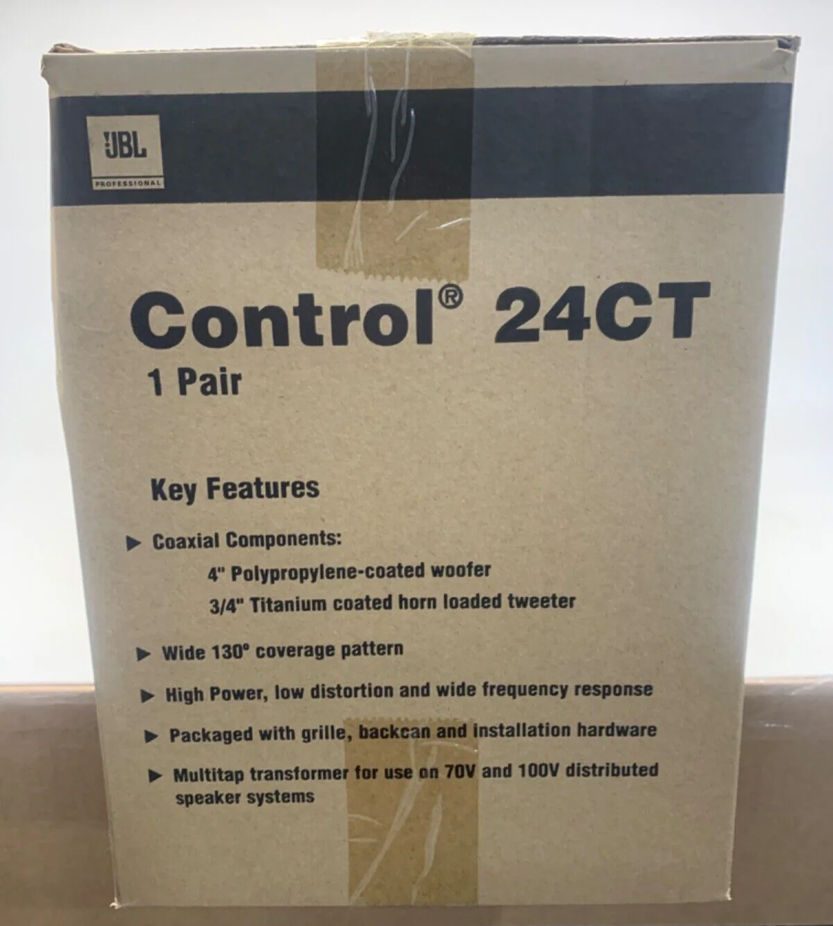 JBL Control 24CT 2-Way Ceiling Speakers 70V/100V Transformer / Pair / White - Image 2