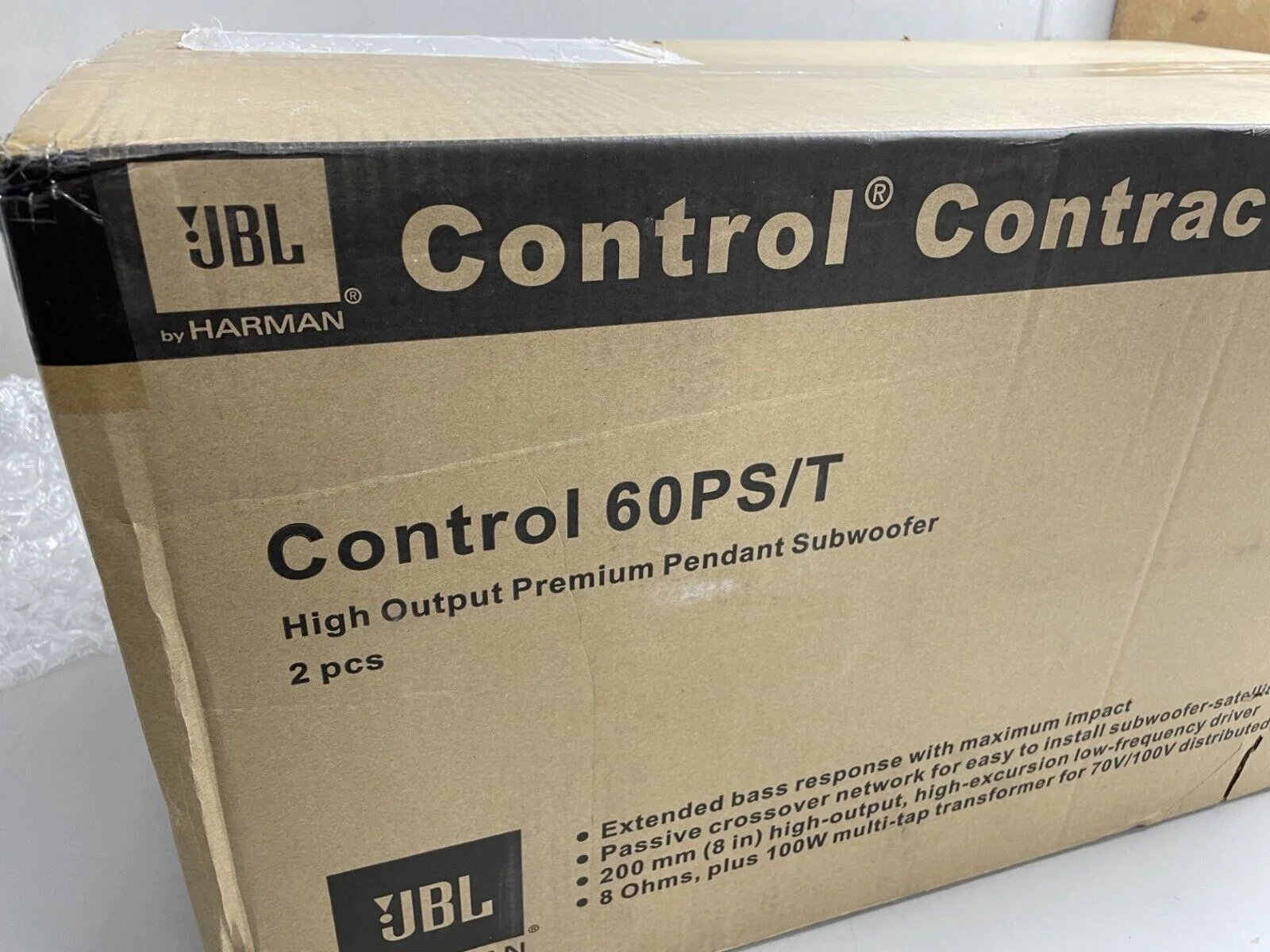 JBL Control 60PS/T Passive 8" 300-Watt Pendant Subwoofer / Bass Loudspeaker PAIR - Image 3