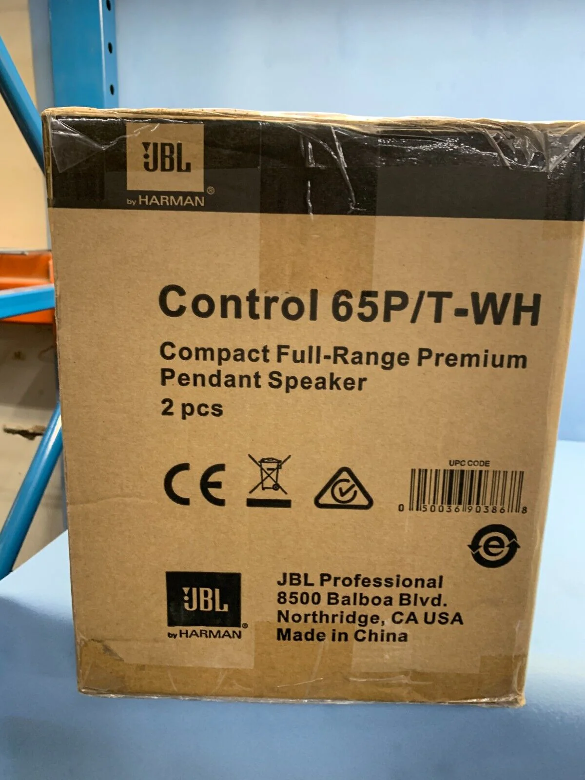 JBL Control 65P/T Compact Full Range Pendant Speaker-Pair / White - Image 3