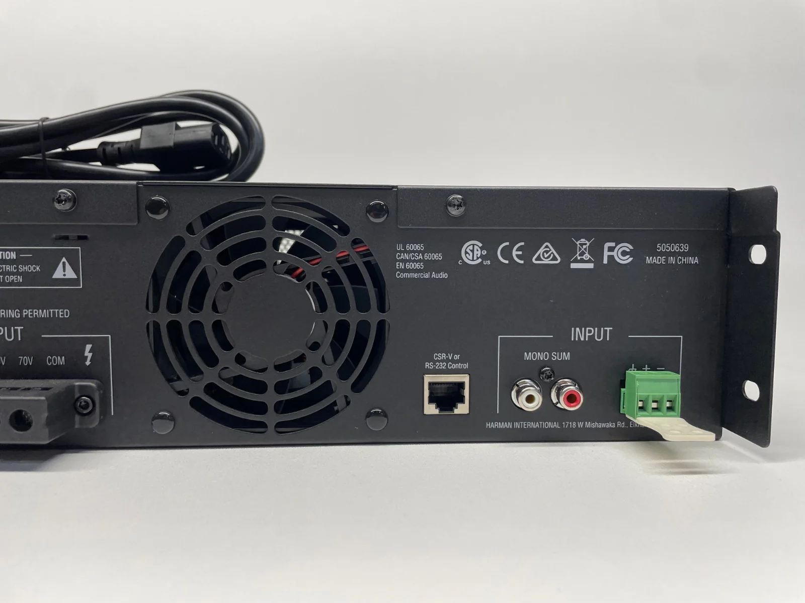 JBL CSA 1300Z Drivecore Single-Channel 300W Amplifier - Image 5