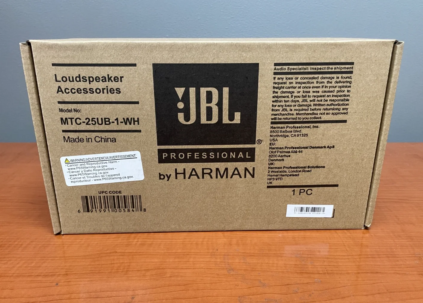 JBL U-Bracket for Control 25-1 Loudspeaker MTC-25UB-1-WH - Image 2