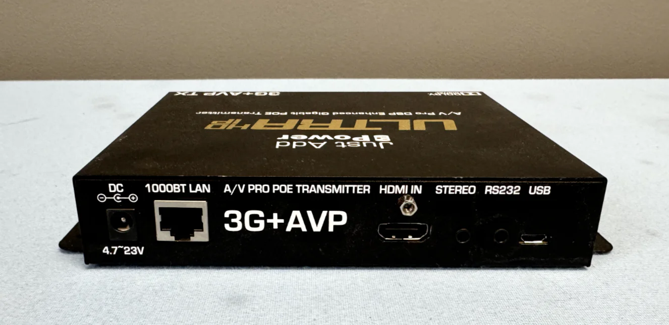 Just Add Power 3G+ AVP RX UltraHDIP A/V Pro DSP Enhanced Gigabit POE Transmitter - Image 3