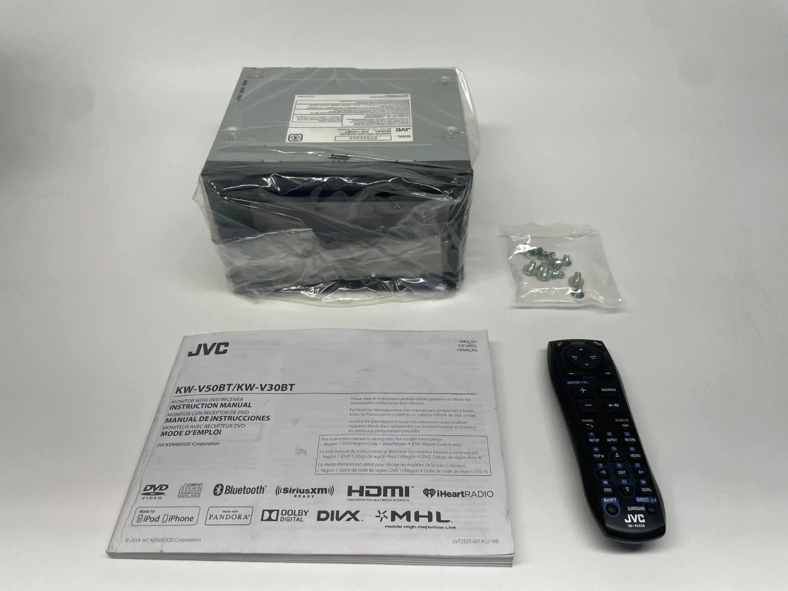 JVC KW-V41BT Touchscreen Stereo Monitor Car Radio With DVD Receiver Bluetooth - Image 5