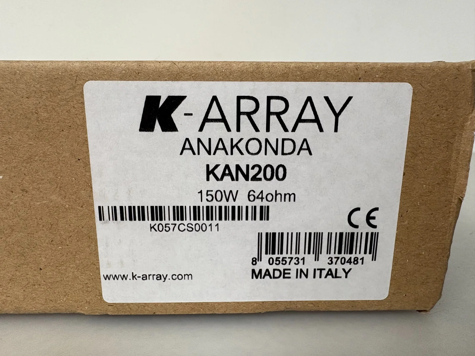K-Array KAN200 Flexible Line Array Speaker | 150W 64ohm