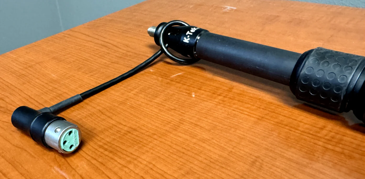 K-Tek Boompole 4 Section Internal Coiled Cabled Boompole Side Exit - Image 3