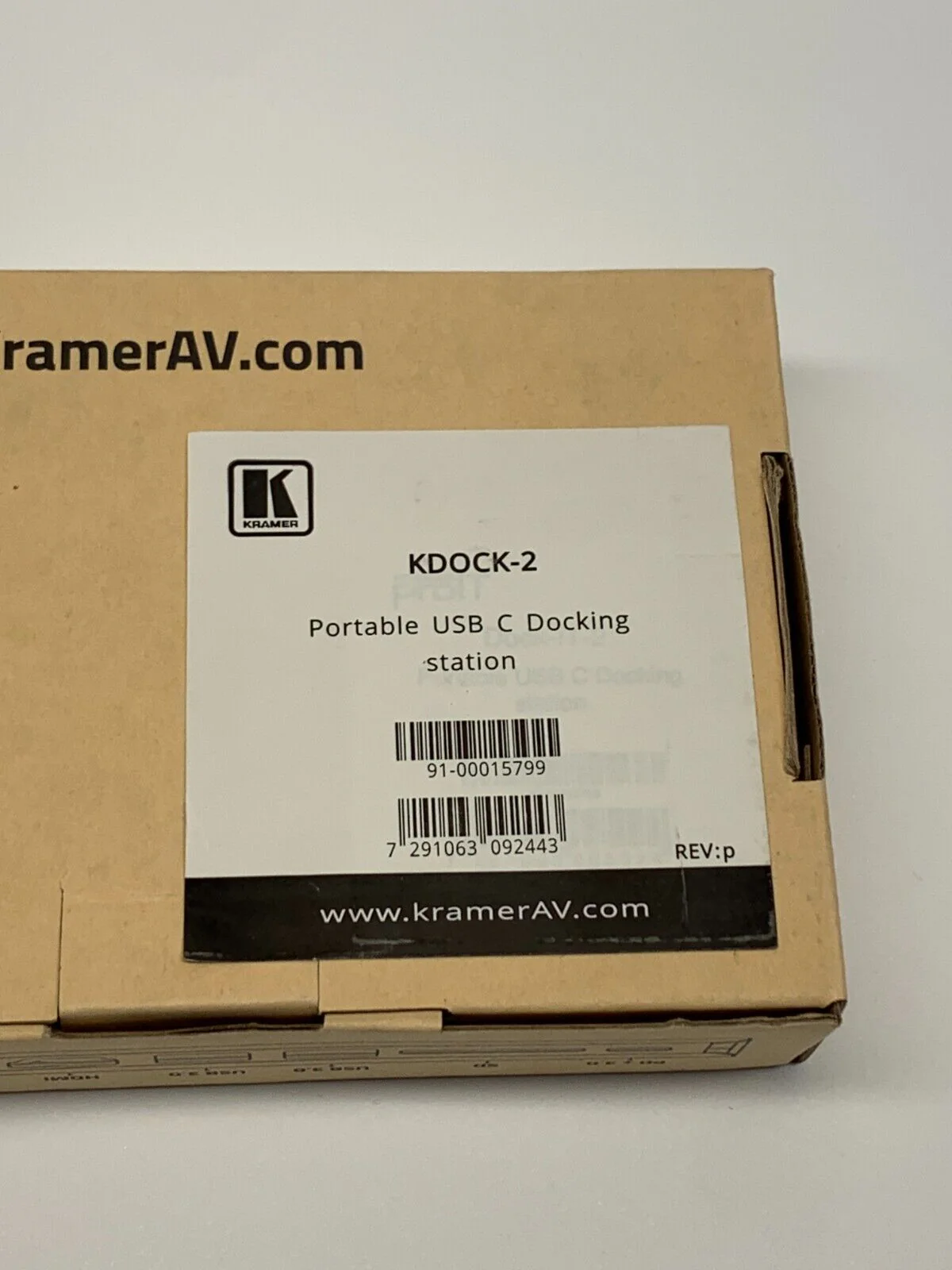Kramer Electronics  91-00015799 / KDOCK-2 / Portable USB C Hub Docking Station - Image 2