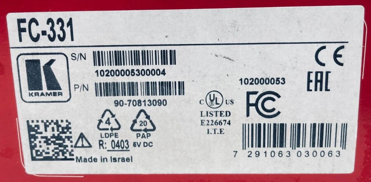 Kramer FC-331, 3G HD-SDI to HDMI Format Converter - Image 2
