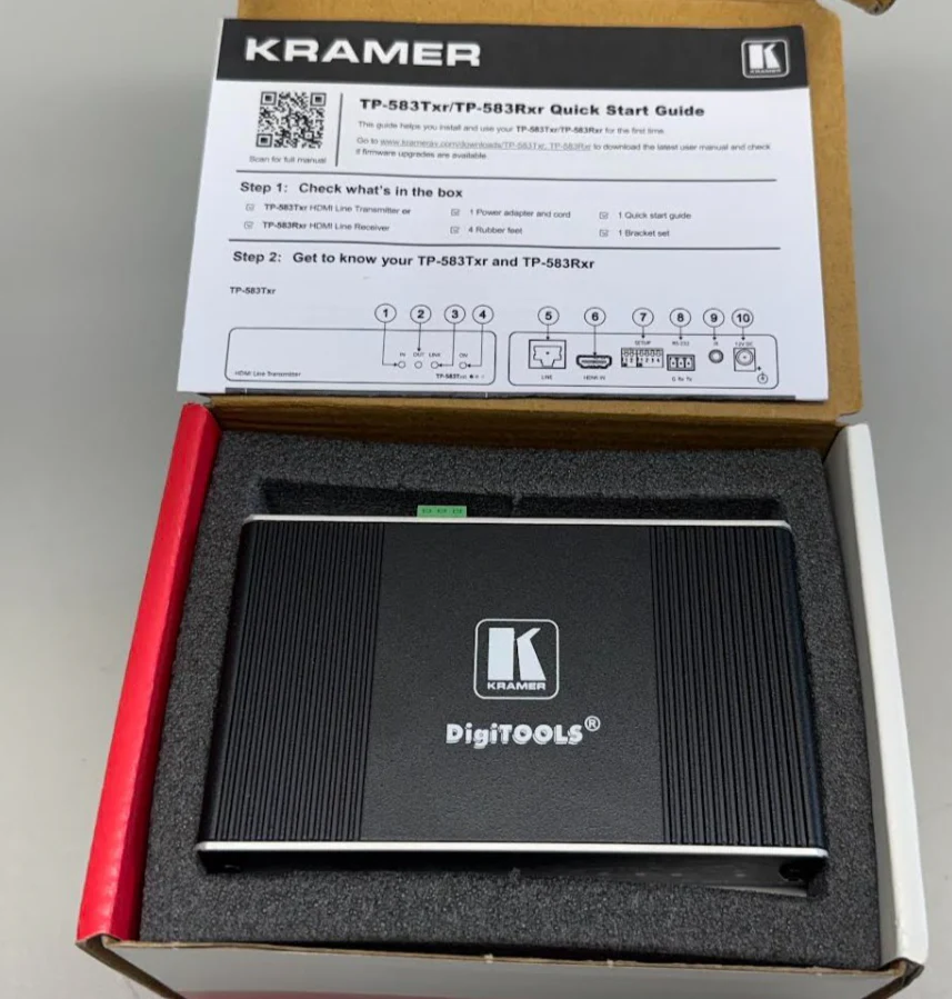 Kramer TP-583TXR 4K HDR HDMI Transmitter W RS-232 & IR Extended-Reach HDBaseT - Image 2